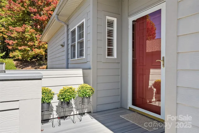 a front view of a house with a window