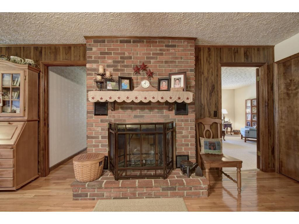 3734 Purchase Ridge Road Duffield, VA 24244 - Photo 13 of 36 Brick Fireplace in Living Room