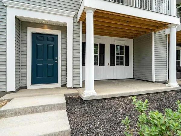 a view of a entryway door front of house