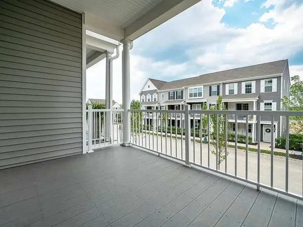 a view of a house with a balcony