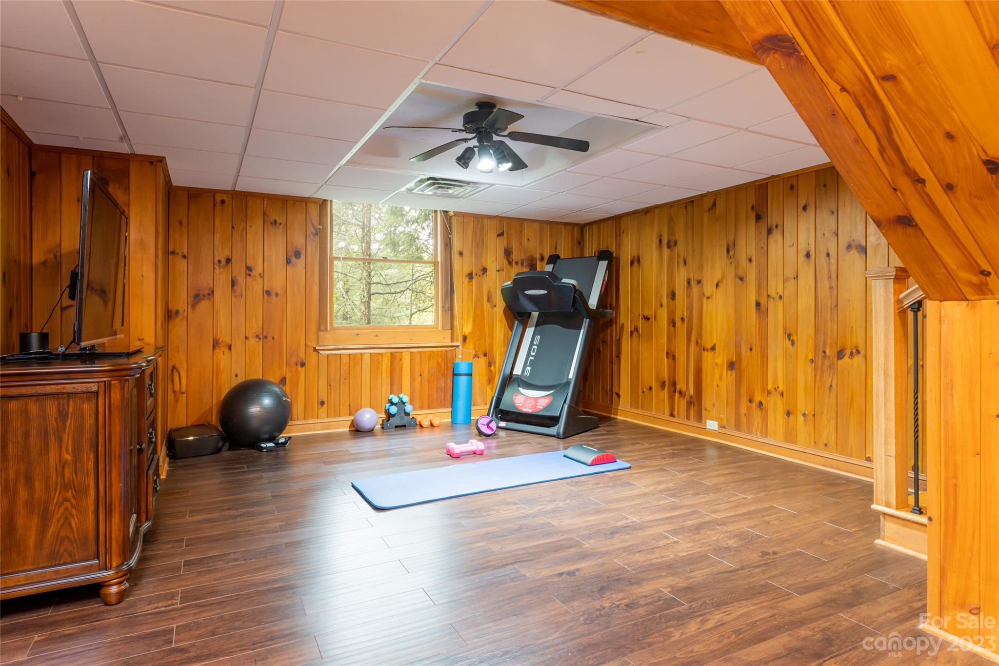 12 Club View Road Asheville, NC 28804 - Photo 31 of 47 a view of a room with gym equipment