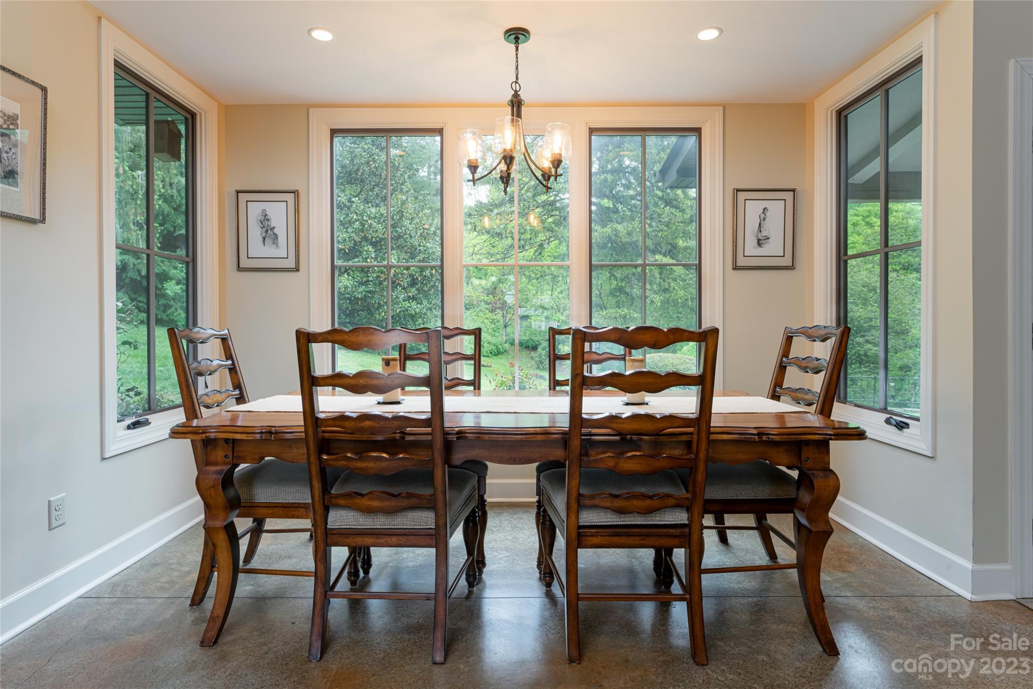 12 Club View Road Asheville, NC 28804 - Photo 7 of 47 a view of a dining room with furniture window and outside view