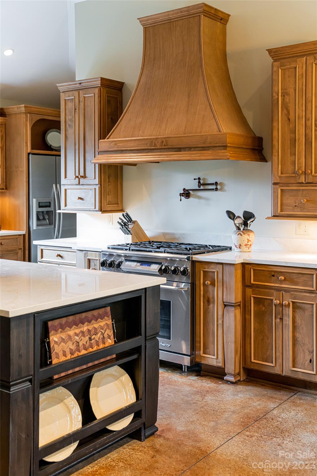 12 Club View Road Asheville, NC 28804 - Photo 10 of 47 a kitchen with stainless steel appliances granite countertop a stove a sink and a microwave
