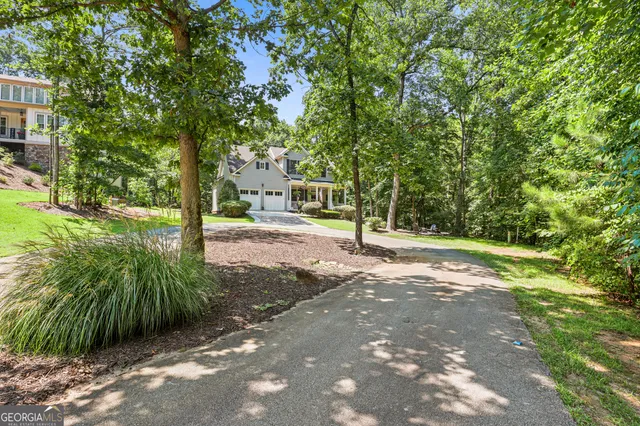 a view of a two chairs in the porch