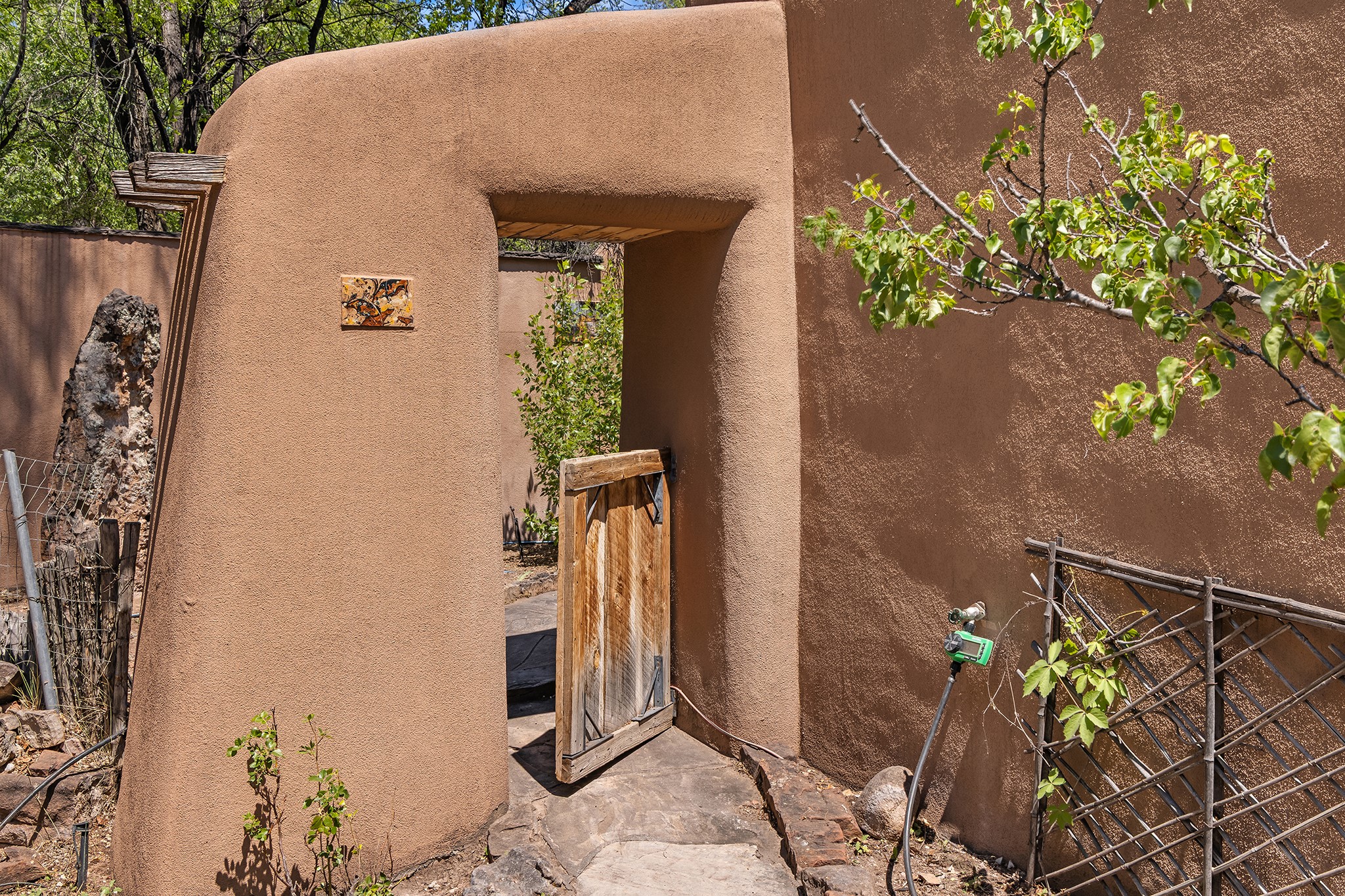 187 Tesuque Village Road Santa Fe, NM 87506 - Photo 36 of 42 Side gate to back yard