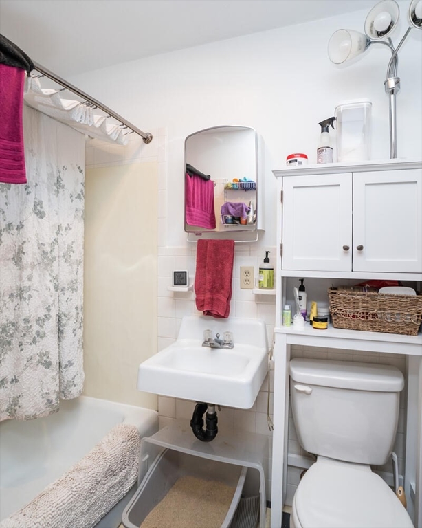 11 Plumtree Road Sunderland, MA 01375 - Photo 16 of 42 a bathroom with a sink a toilet and shower curtain