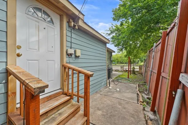 a view of outdoor space and deck