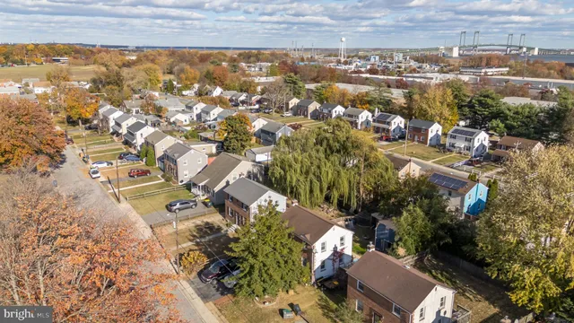 an aerial view of multiple house