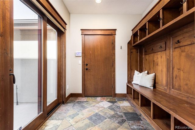 a view of an entryway door