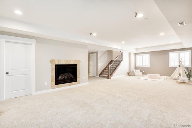 an empty room with a workbench