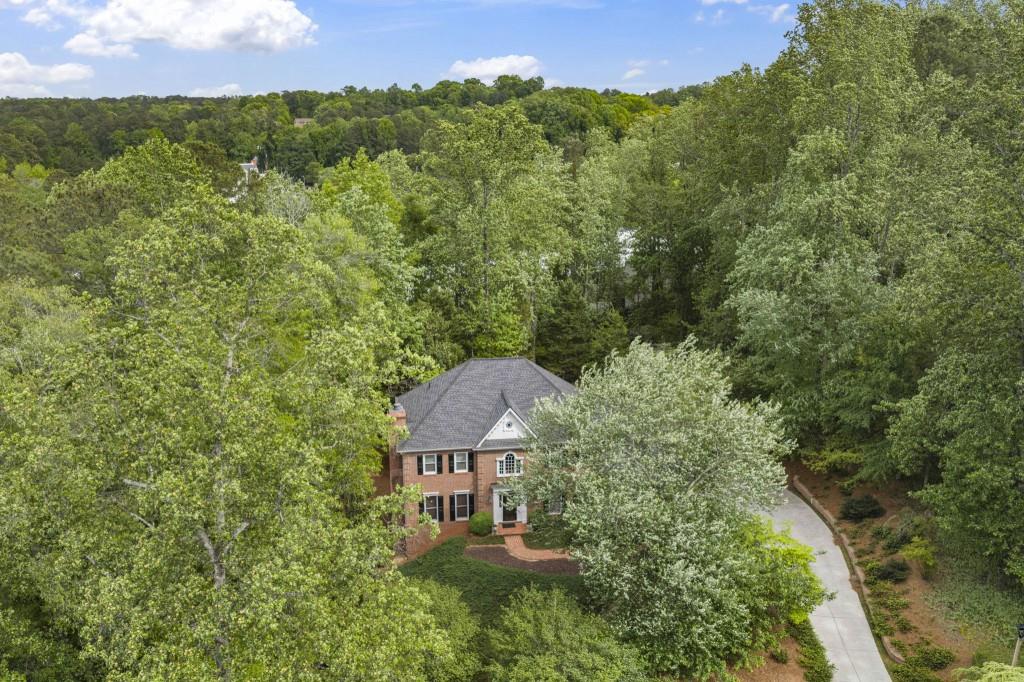 300 Waterpine Court Sandy Springs, GA 30350 - Photo 51 of 53 an aerial view of a house with a yard