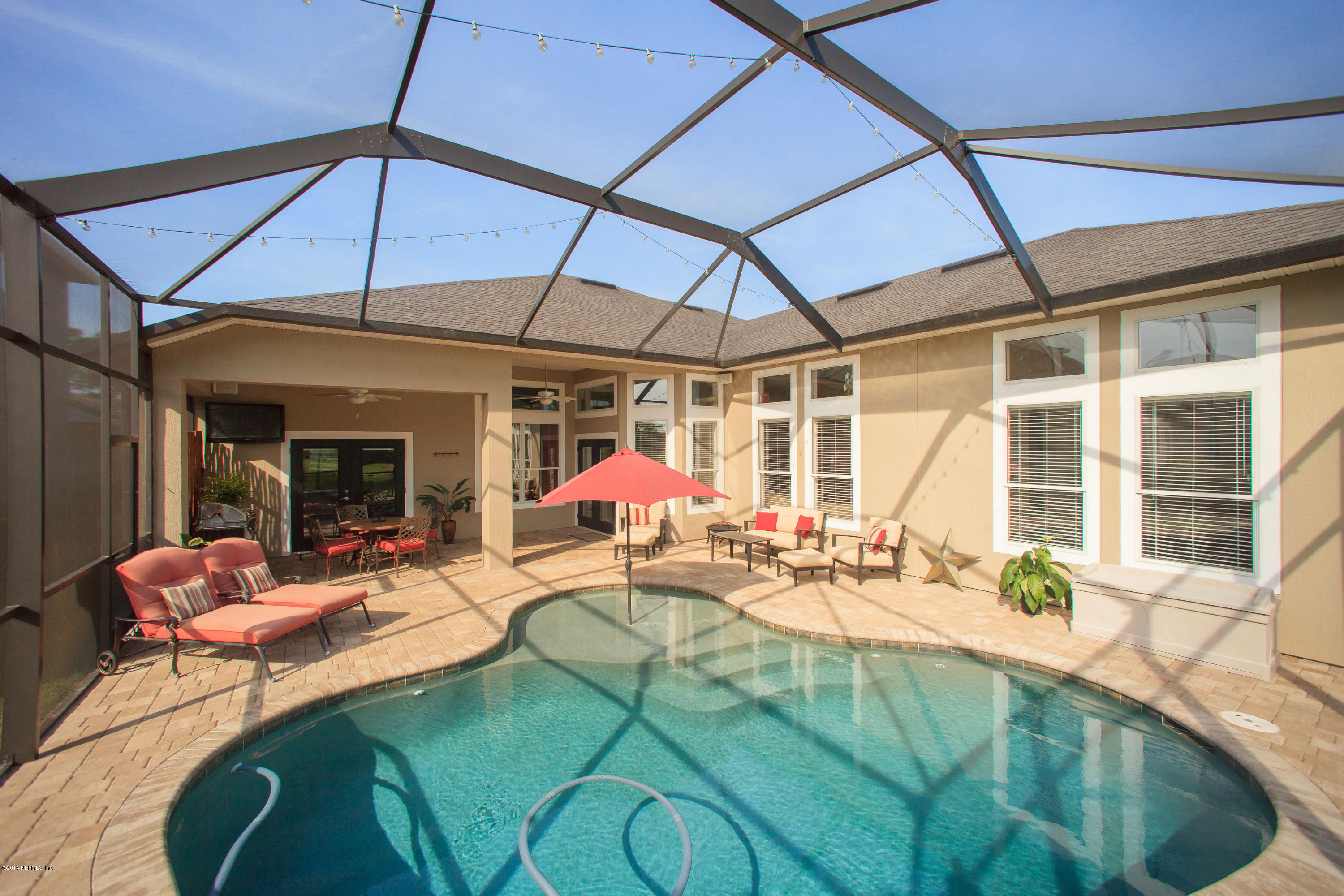 6012 Shadehill Road Jacksonville, FL 32258 - Photo 24 of 34 Pool & Covered Lanai
