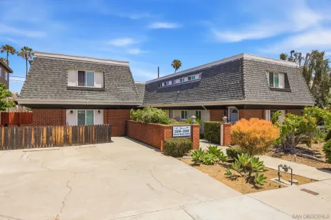 a house view with a outdoor space