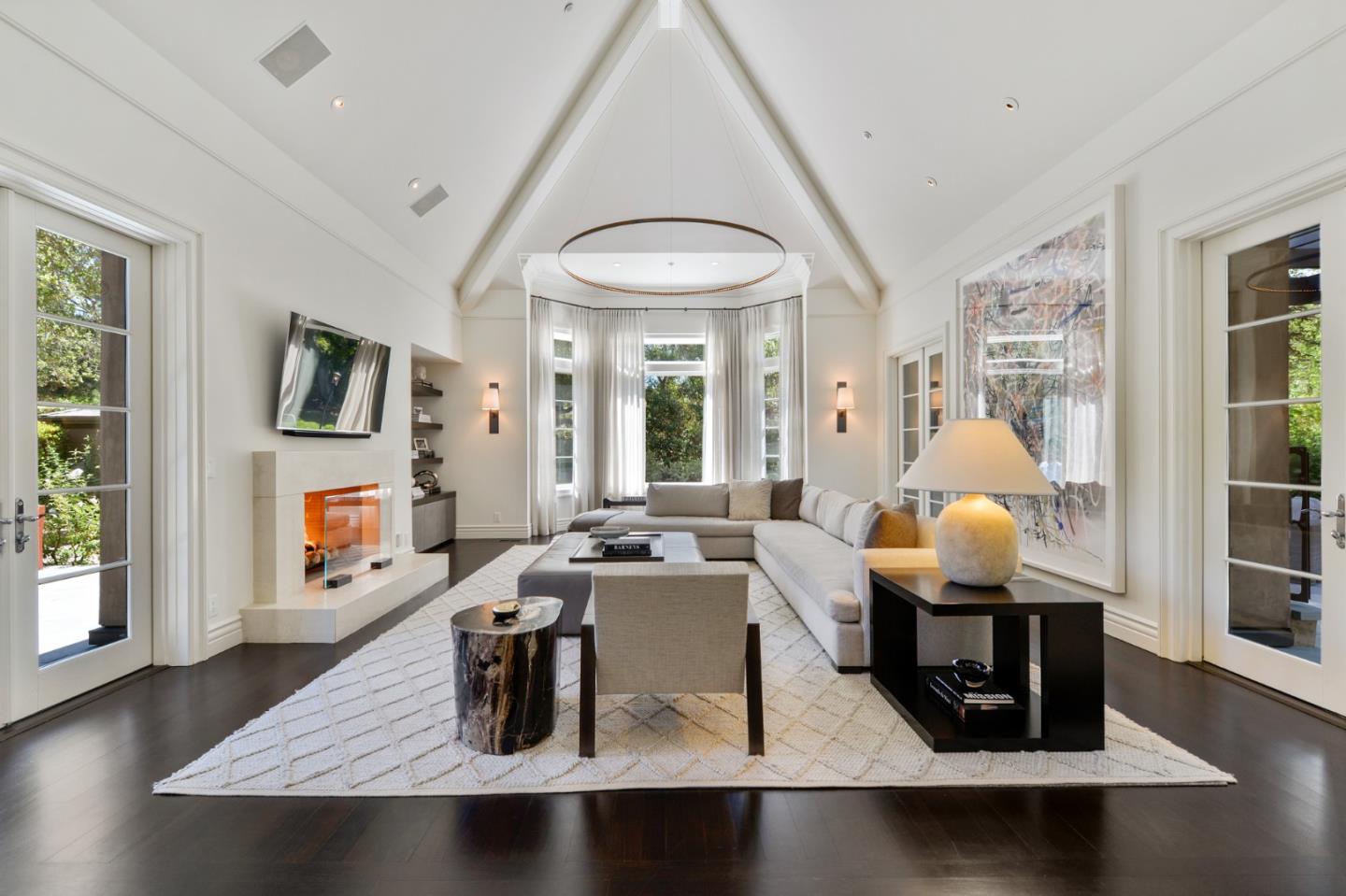 5 Faxon Forest Atherton, CA 94027 - Photo 15 of 46 a living room with furniture and a window