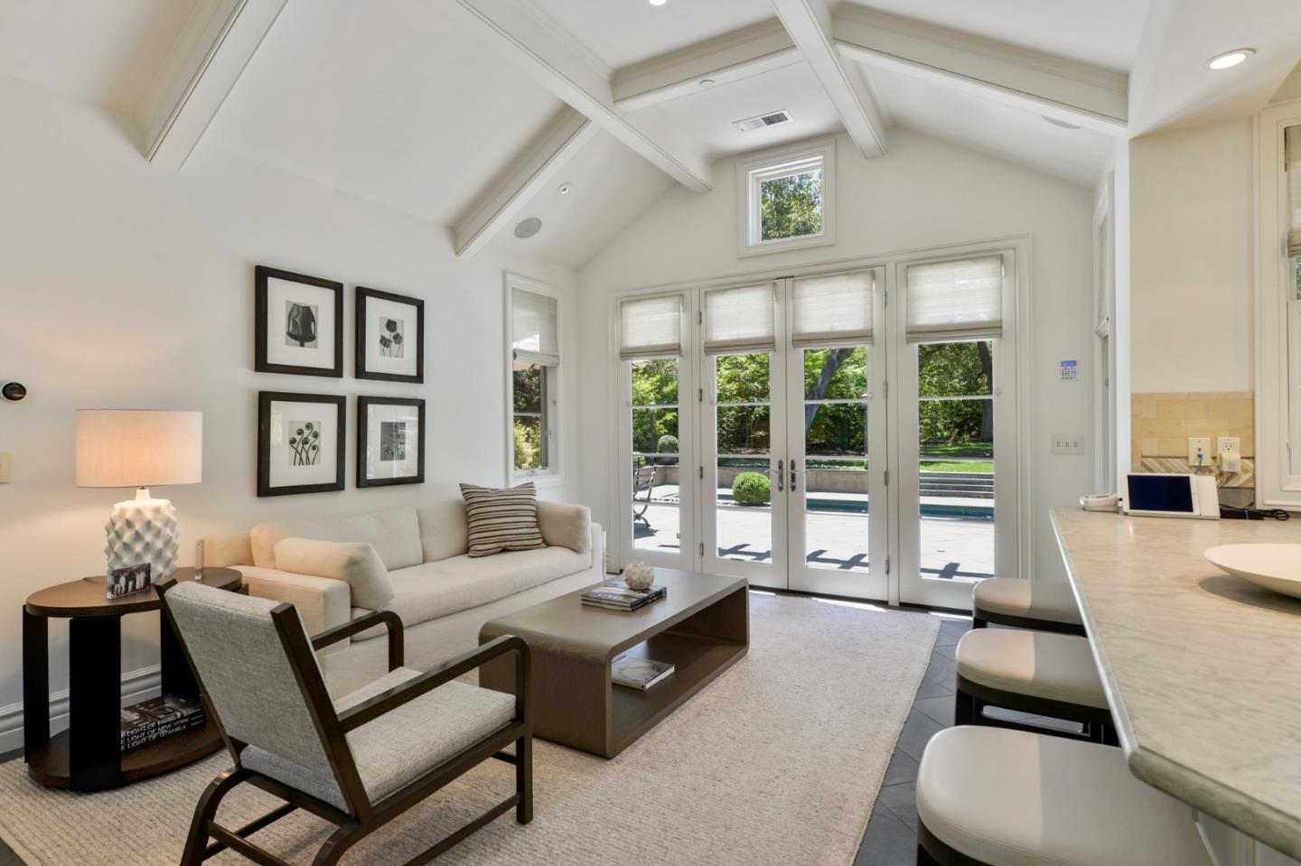 5 Faxon Forest Atherton, CA 94027 - Photo 38 of 46 a living room with furniture and a large window