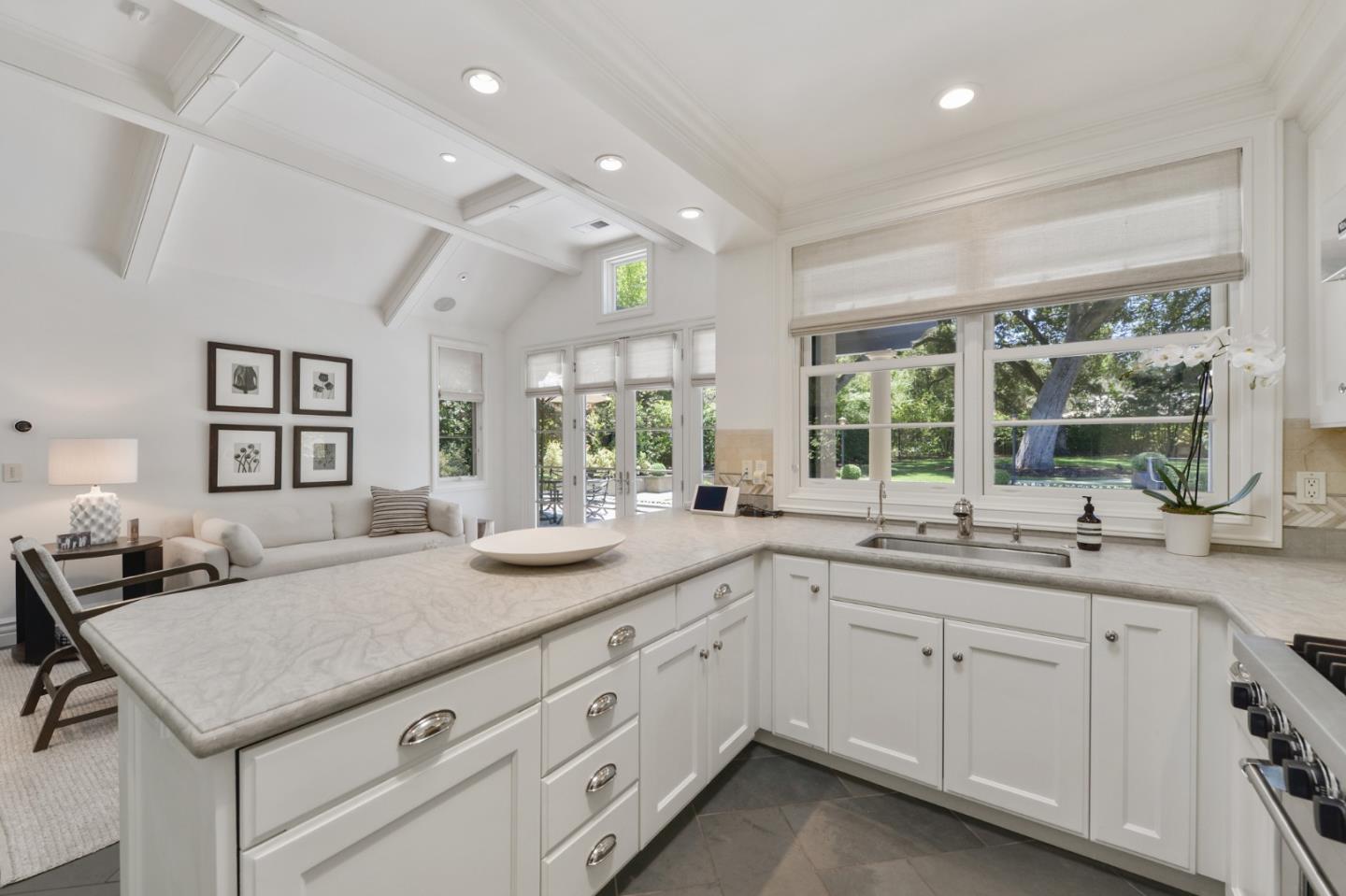 5 Faxon Forest Atherton, CA 94027 - Photo 41 of 46 a kitchen with sink and window