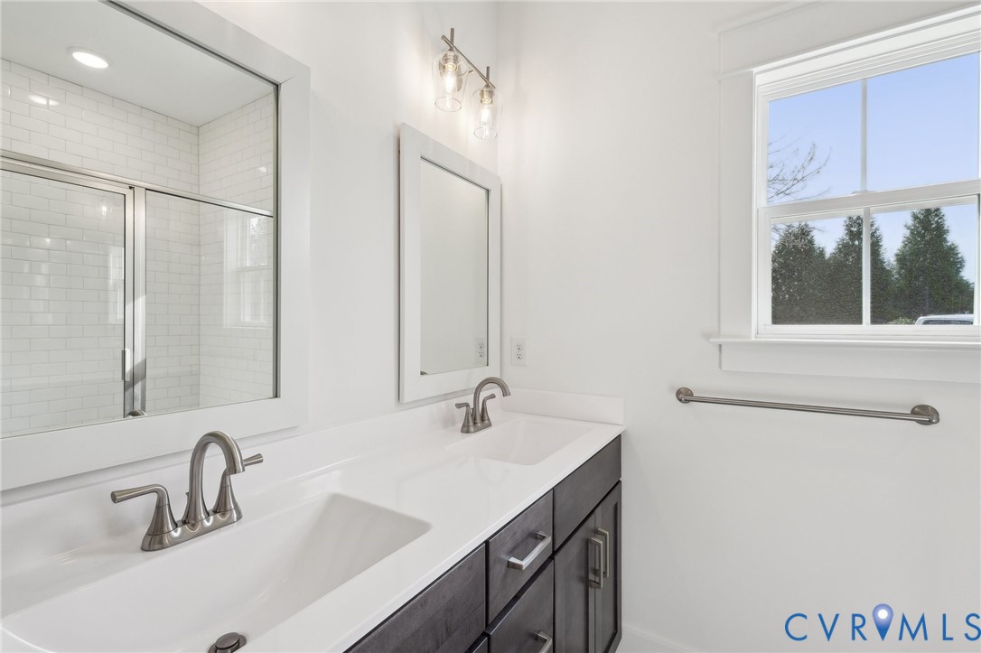 0 Atlee Road Mechanicsville, VA 23116 - Photo 12 of 32 Full bathroom with double vanity and a stall showe