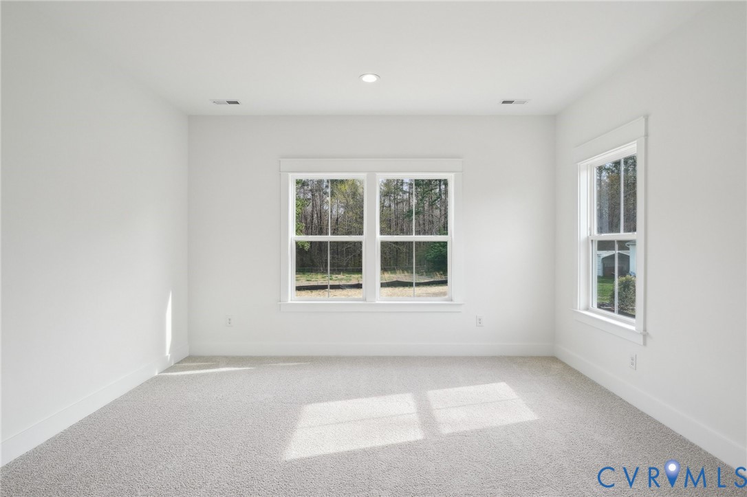 0 Atlee Road Mechanicsville, VA 23116 - Photo 21 of 32 Carpeted empty room with recessed lighting and bas