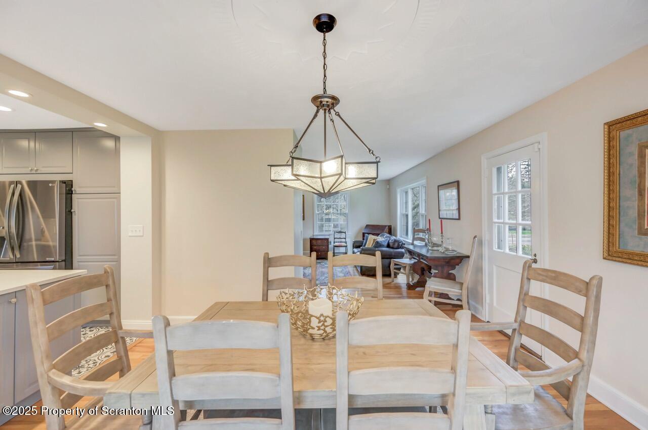 235 North Abington Road Clarks Green, PA 18411 - Photo 22 of 79 a view of a dining room with furniture window and wooden floor
