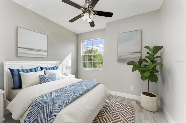 an aerial view of a houses