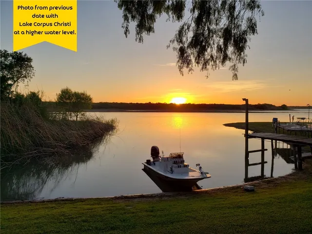 a view of a lake with outdoor space