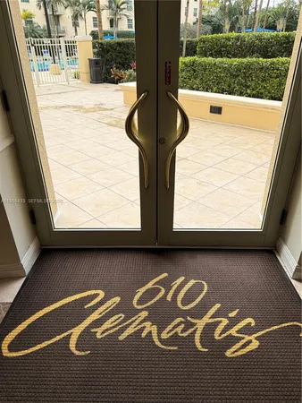 a view of a swimming pool with a lounge chairs