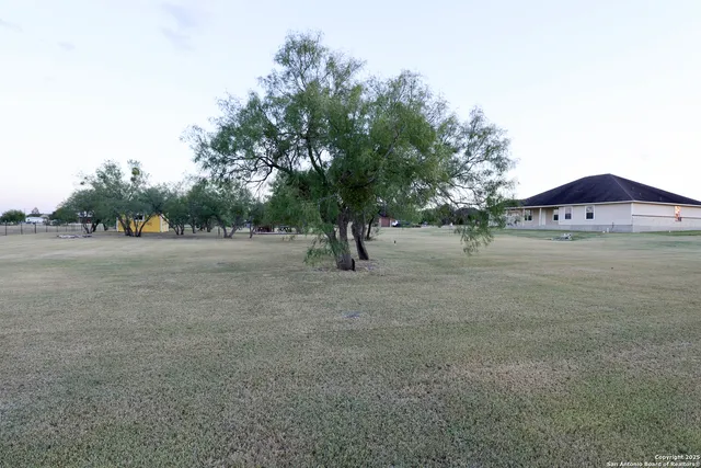 a view of open area with green space