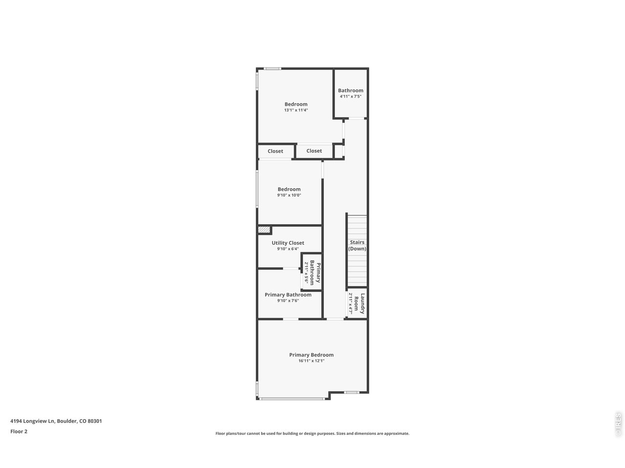 4194 Longview Lane Boulder, CO 80301 - Photo 29 of 30 Upper level floor plan