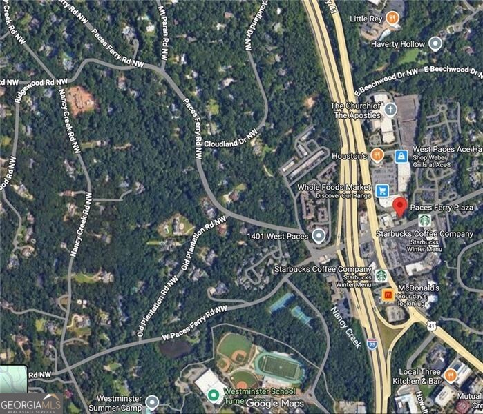 2100 West Wesley Road Northwest Atlanta, GA 30327 - Photo 6 of 42 an aerial view of a house