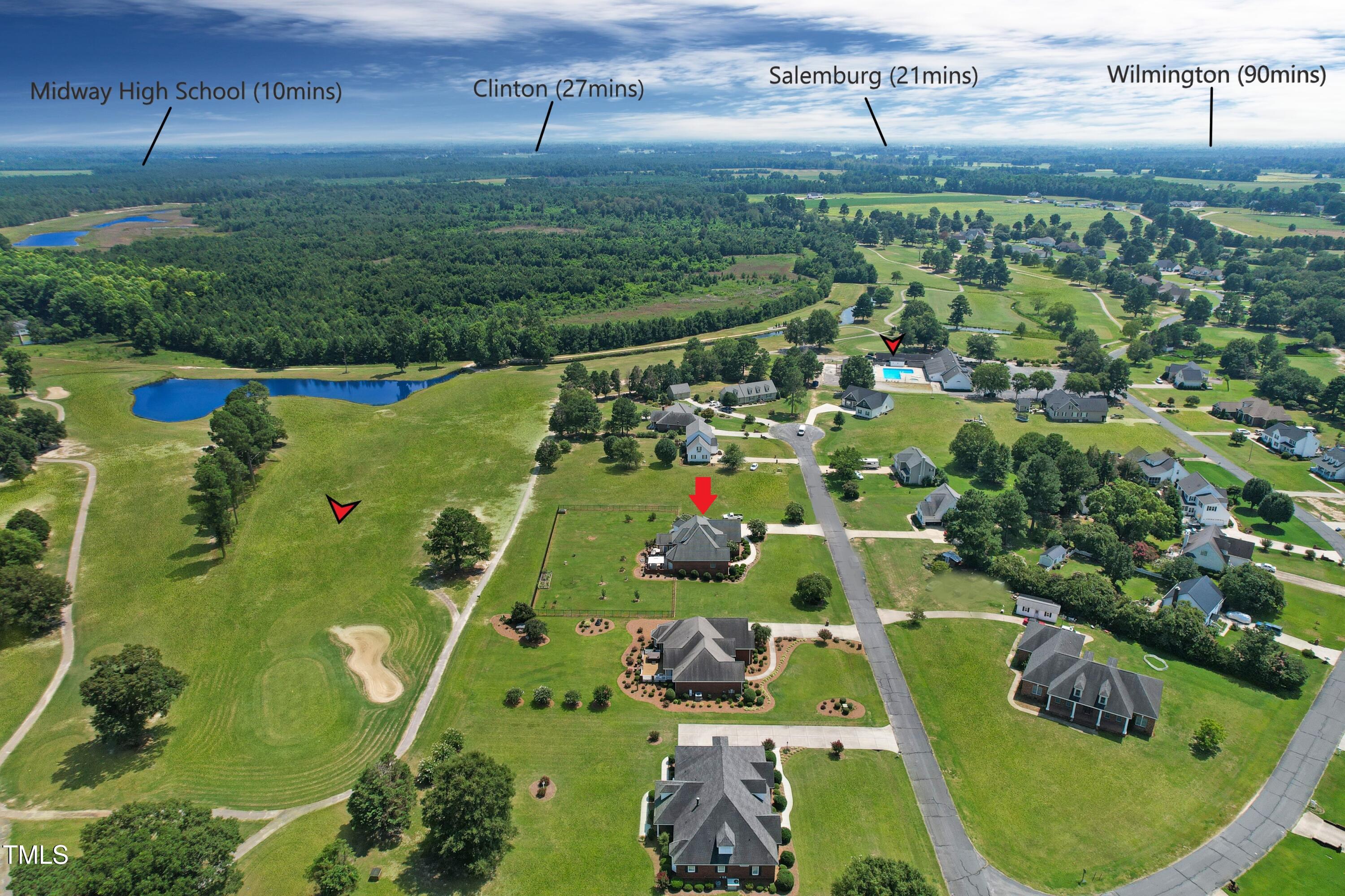 325 Sandy Ridge Road Dunn, NC 28334 - Photo 8 of 97 Edited Aerial 2021
