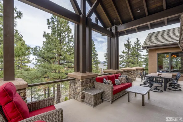 a workspace with furniture and a window