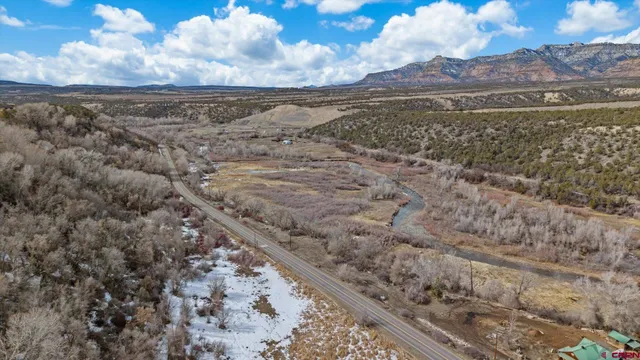 a view of lake with mountain