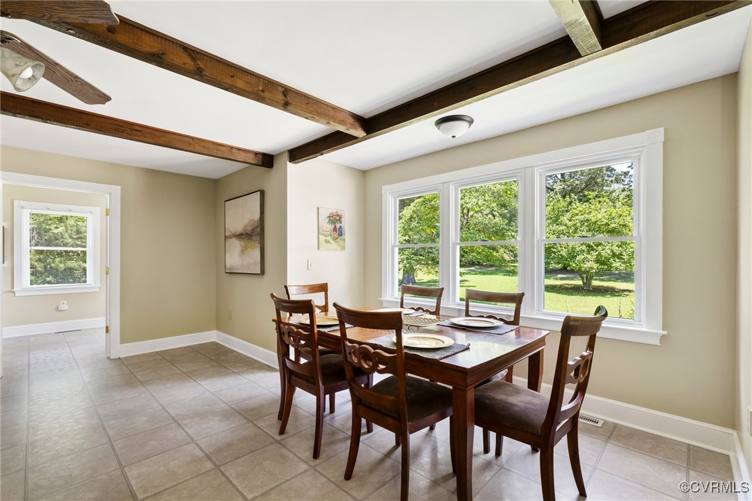 14398 Mountain Road Ashland, VA 23005 - Photo 12 of 36 a view of a dining room with furniture window and outside view