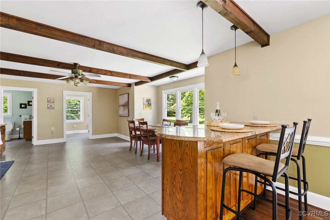 14398 Mountain Road Ashland, VA 23005 - Photo 10 of 36 a view of a dining room with furniture and a table