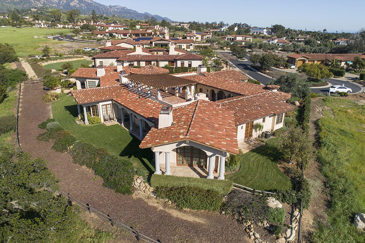 1368 Via Veneto Santa Barbara, CA 93111 - Photo 13 of 21 an aerial view of a house with a garden