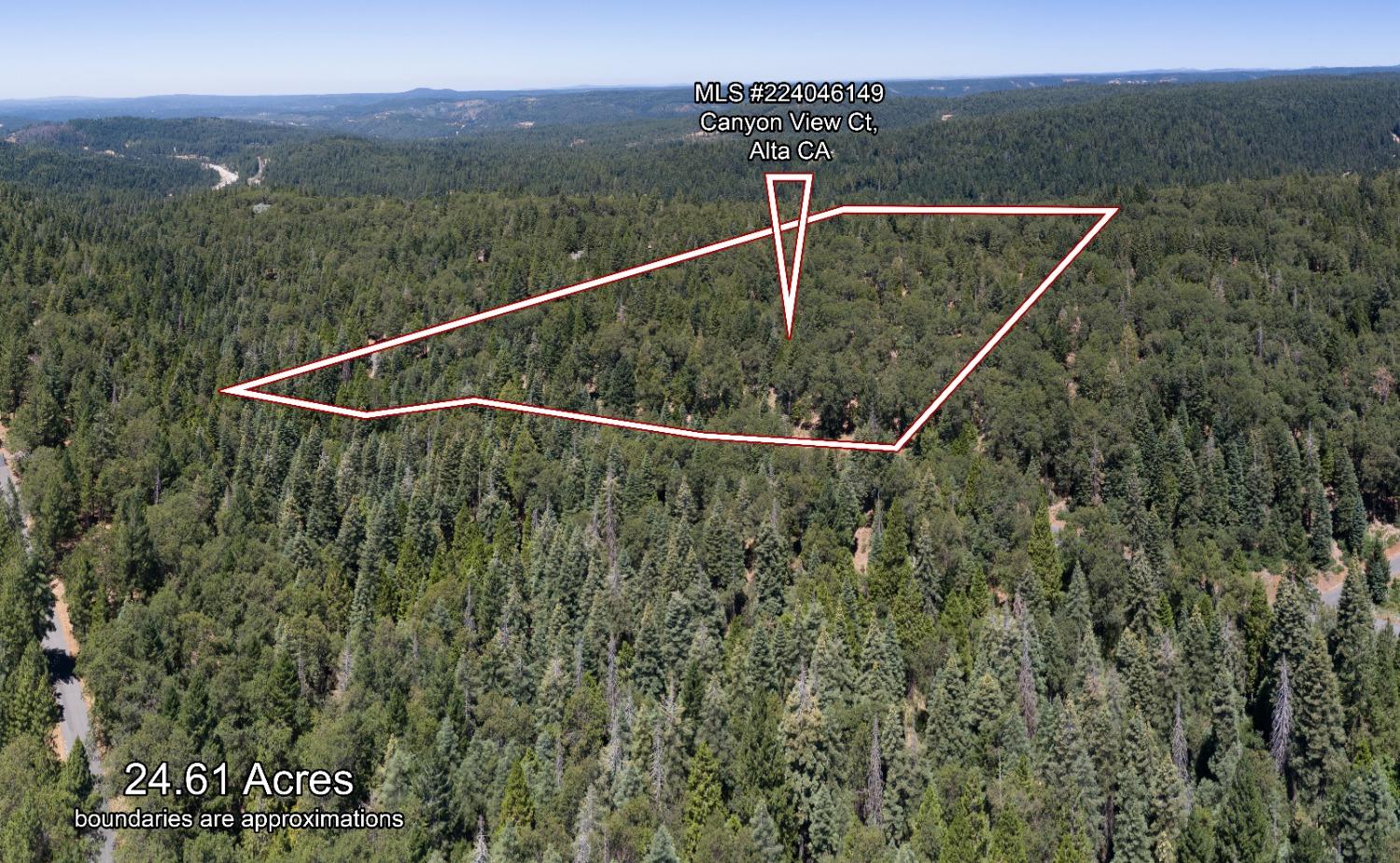 0 Canyon View Court Alta, CA 95701 - Photo 35 of 46 a view of a back yard from a balcony