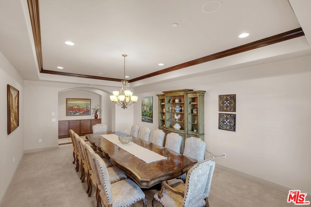 1990 Highway 46 Shandon, CA 93461 - Photo 16 of 57 a view of a dining room with furniture and chandelier