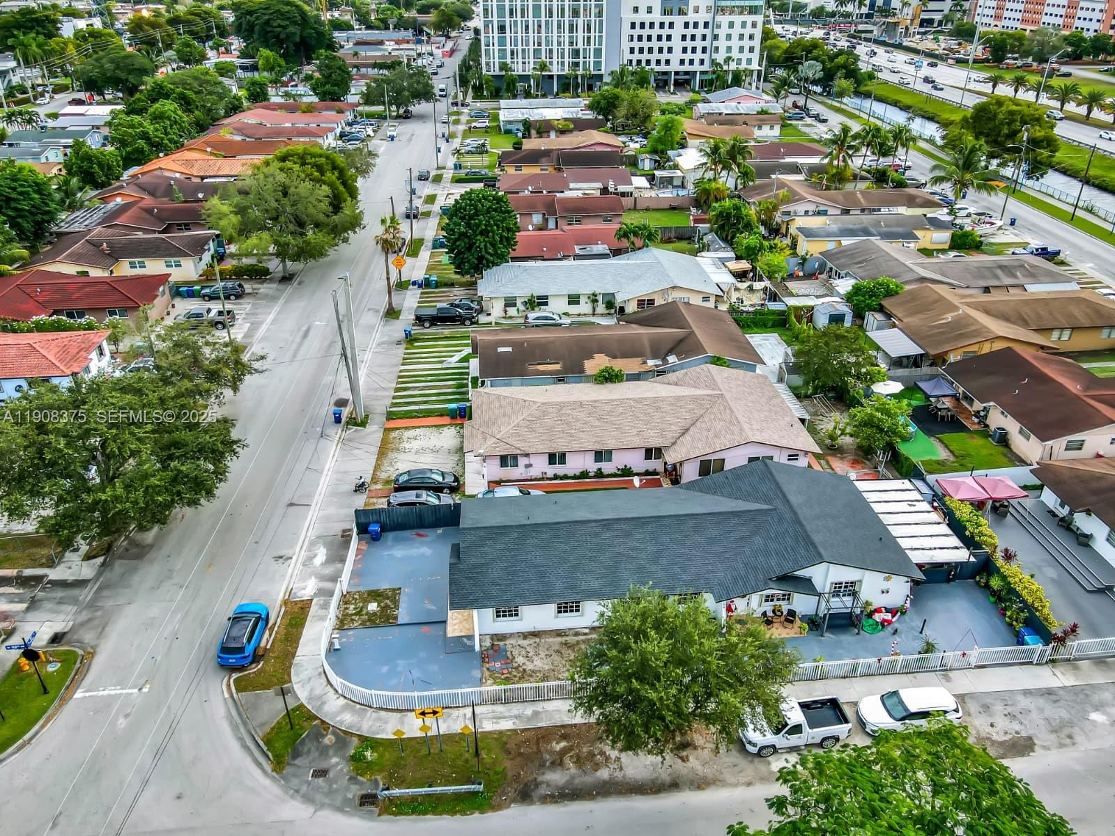 11152 Southwest 7th Street Sweetwater, FL 33174 - Photo 2 of 53 a view of a city with lots of plants and trees