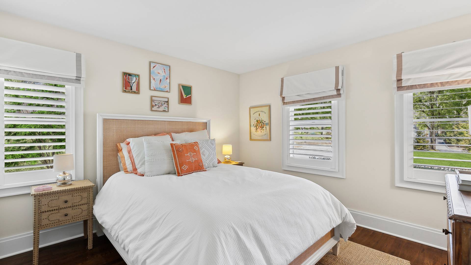 4 Arthur Avenue Bridgehampton, NY 11932 - Photo 8 of 13 a bedroom with a large bed and a window