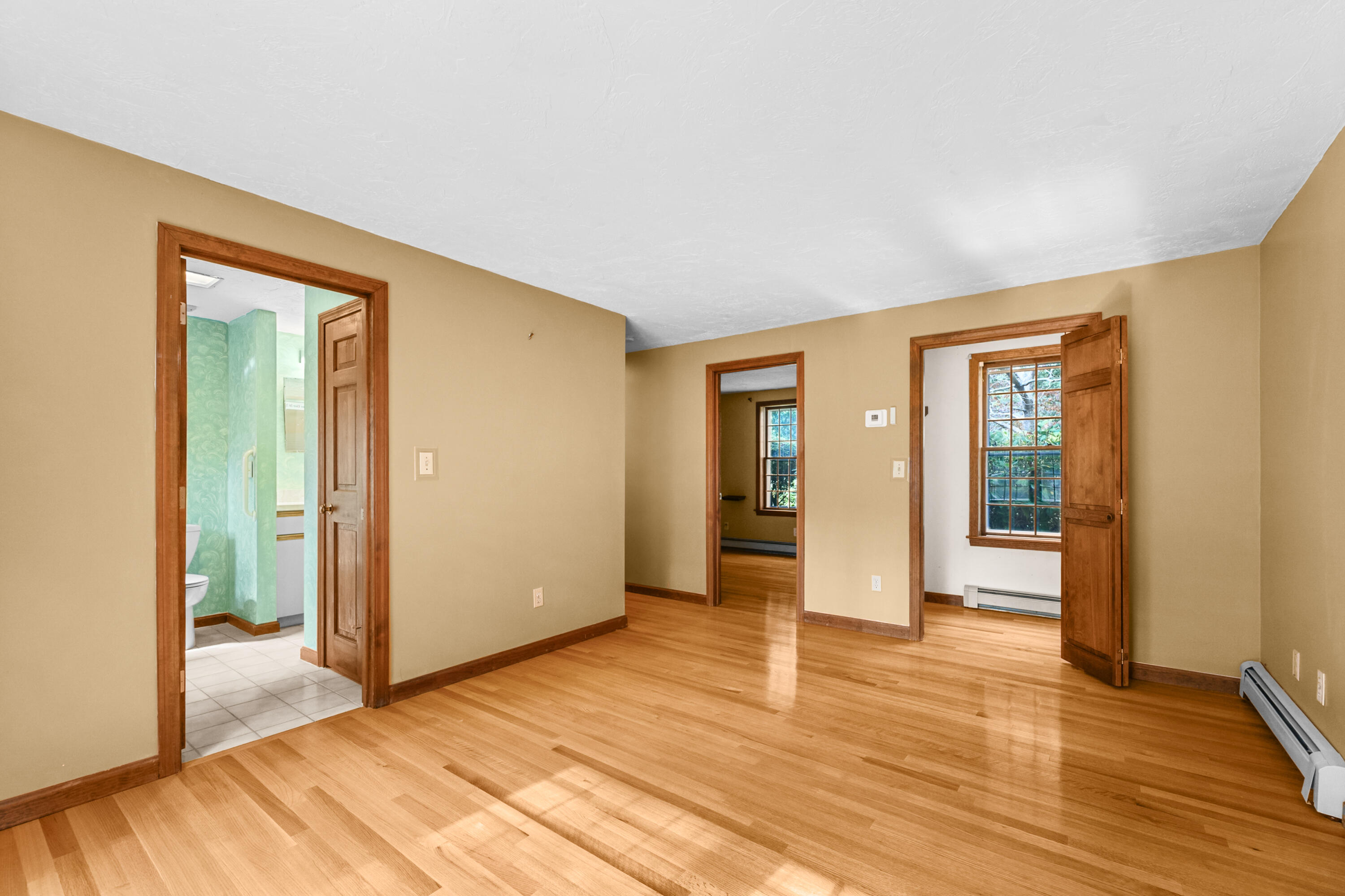 9 Crestview Dr Extension Sandwich, MA 02537 - Photo 18 of 45 a view of an empty room with wooden floor and closet