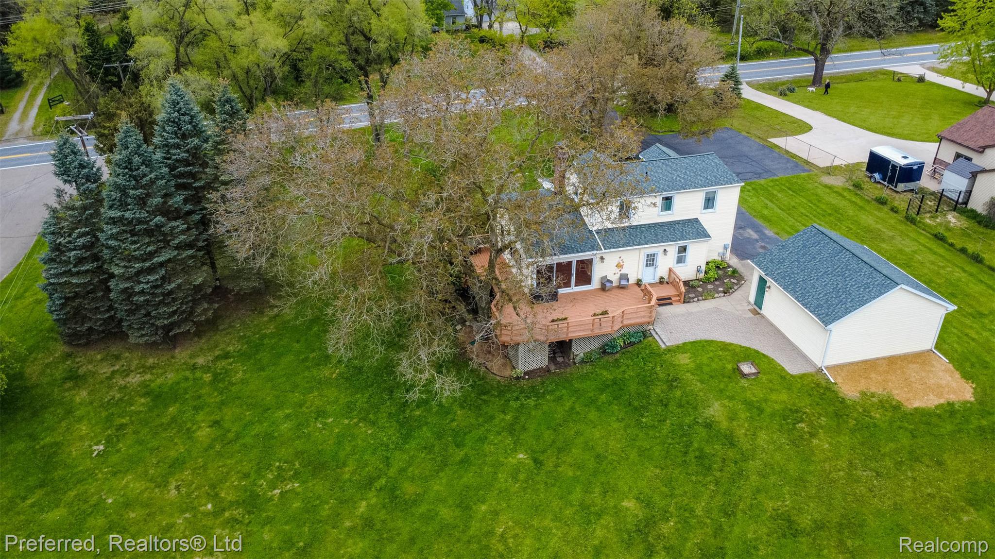 9840 Currie Road Northville, MI 48167 - Photo 61 of 62 Aerial view of property and surrounding area