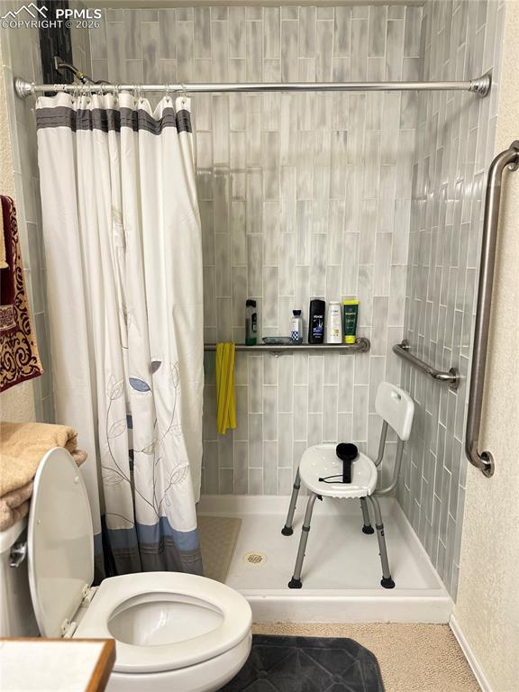 198 Luxury Lane Colorado Springs, CO 80921 - Photo 25 of 34 a bathroom with a sink toilet and shower