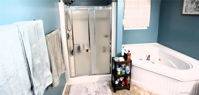 a bathroom with a sink and a tub