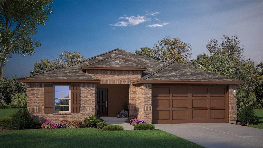 341 Blanco Drive Azle, TX 76020 - Photo 1 of 1 Front Elevation-D.R. Horton's Denton floor plan elevation-A- All Home and community information, including pricing, included features, terms, availability and amenities, are subject to change at any time without notice or obligation. All Drawings, pictures, photographs, video, square footages, floor plans, elevations, features, colors and sizes are approximate for illustration purposes only and will vary from the homes as built.