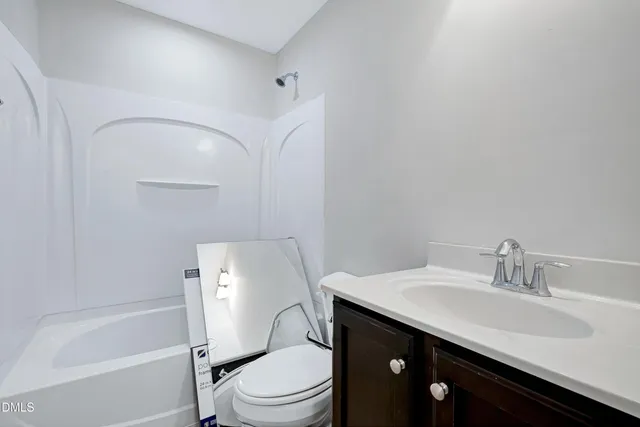 a view of a bathroom with a shower