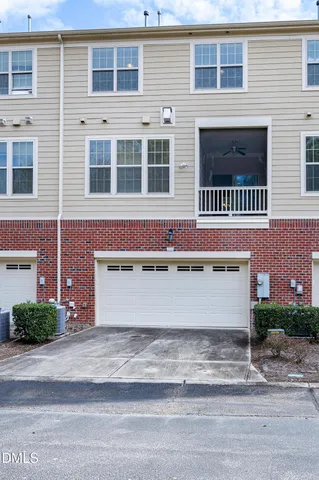 a front view of a building with street