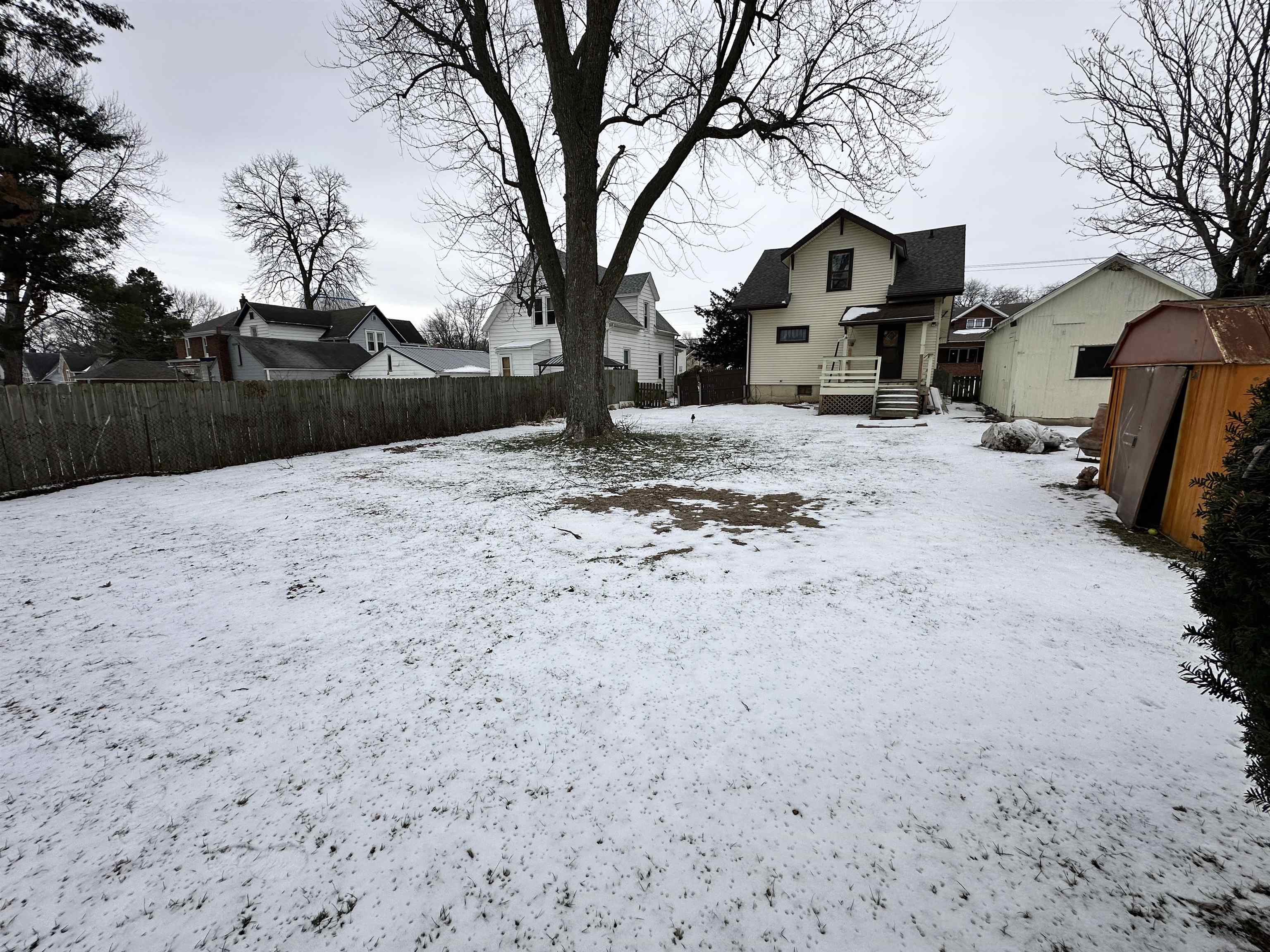 1441 South Float Avenue Freeport, IL 61032 - Photo 29 of 31 a view of a yard covered with snow