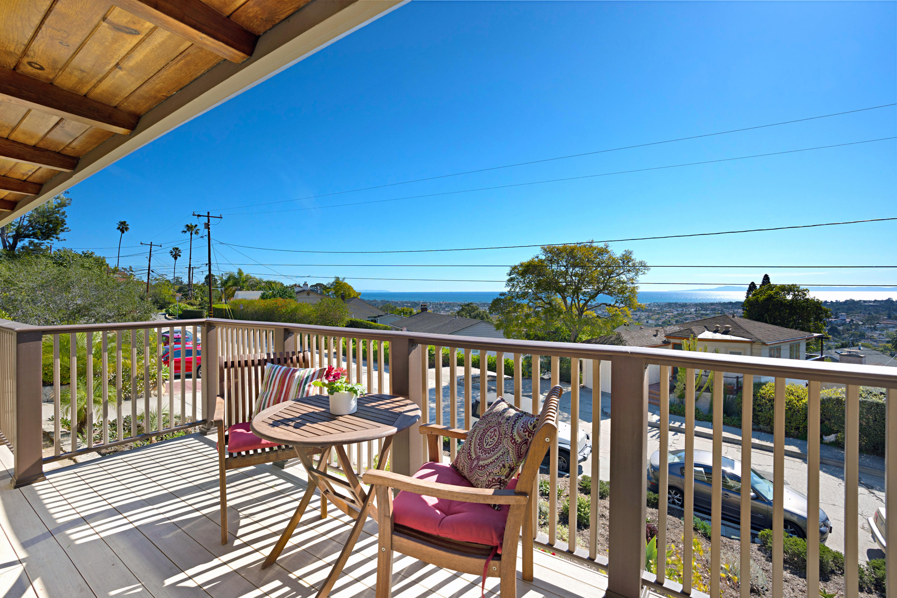 817 Arguello Road Santa Barbara, CA 93103 - Photo 8 of 42 a view of a balcony with chairs