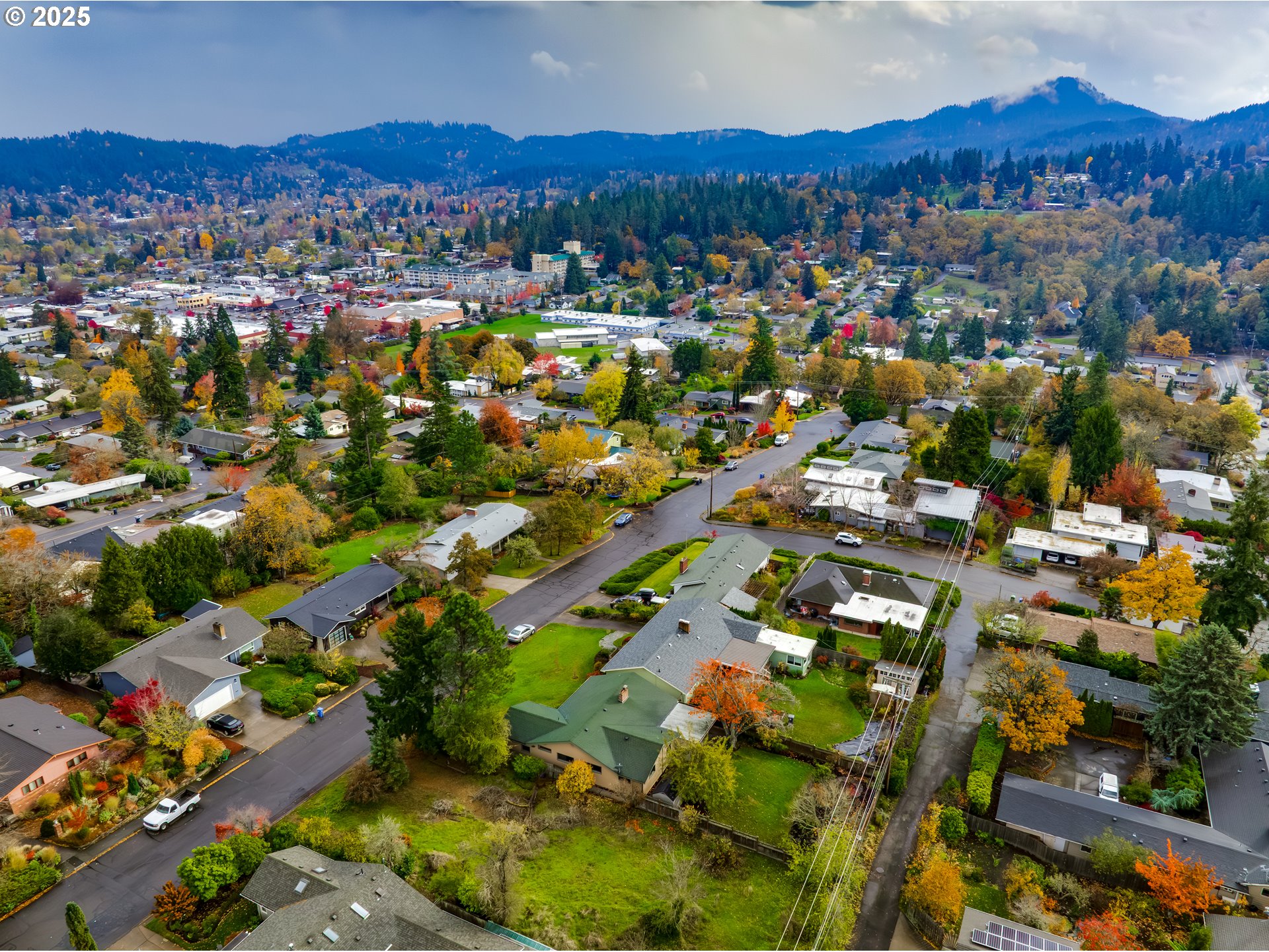 2550 Lawrence Street Eugene, OR 97405 - Photo 2 of 48 an aerial view of residential houses with outdoor space