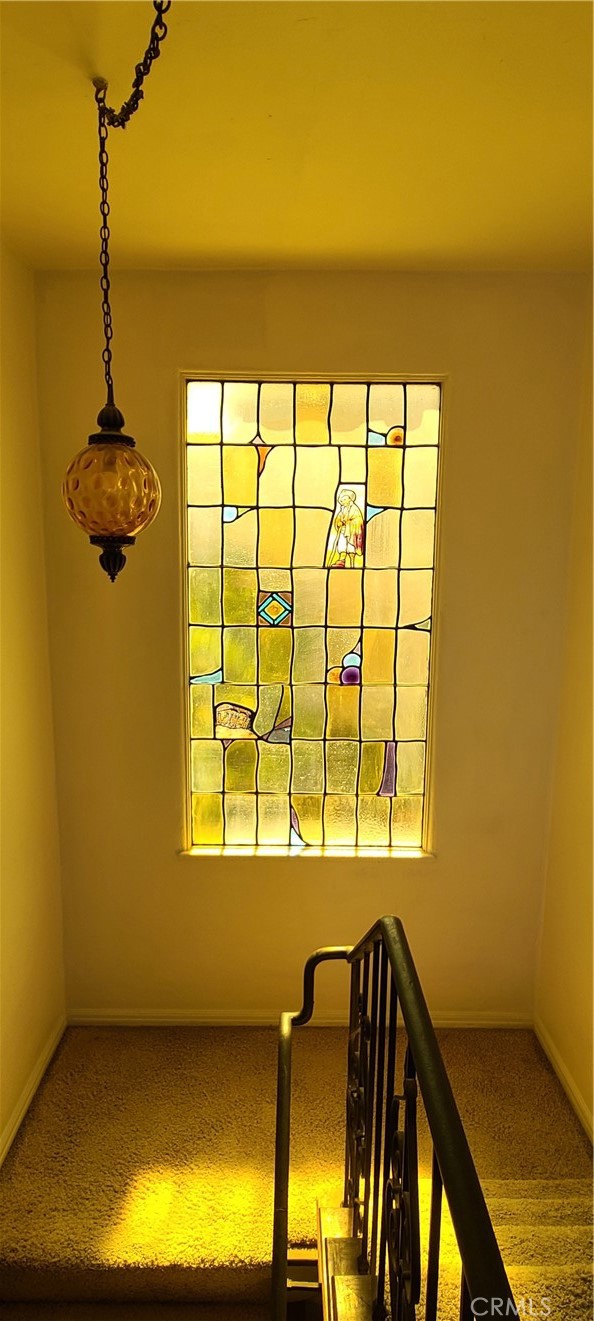 311 Montechico Drive Monterey Park, CA 91754 - Photo 8 of 73 Stained glass on landing.